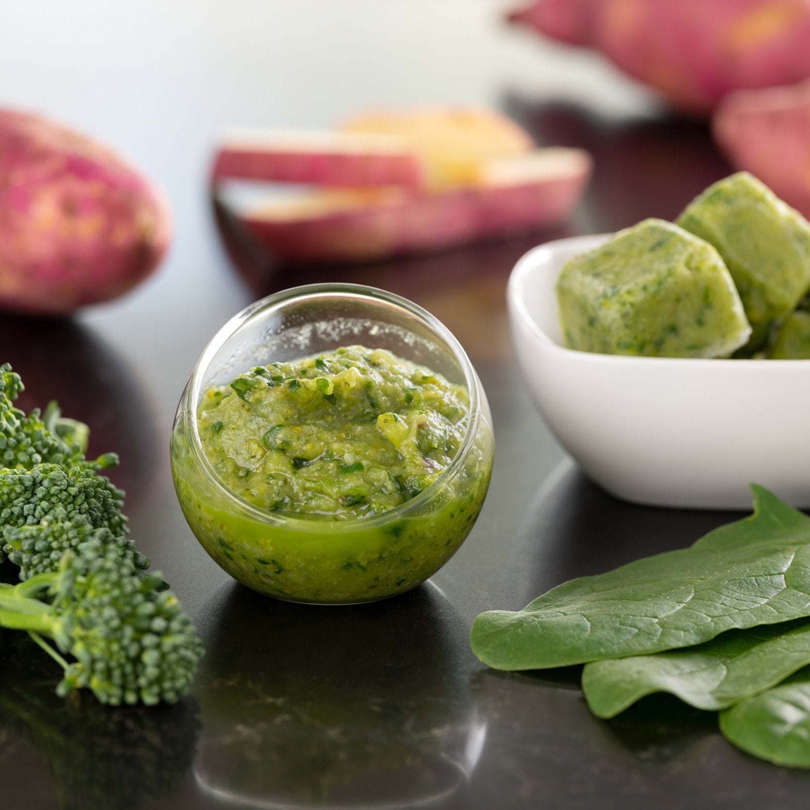 Broccoli, Sweet potato & Spinach (12x20g cubes)