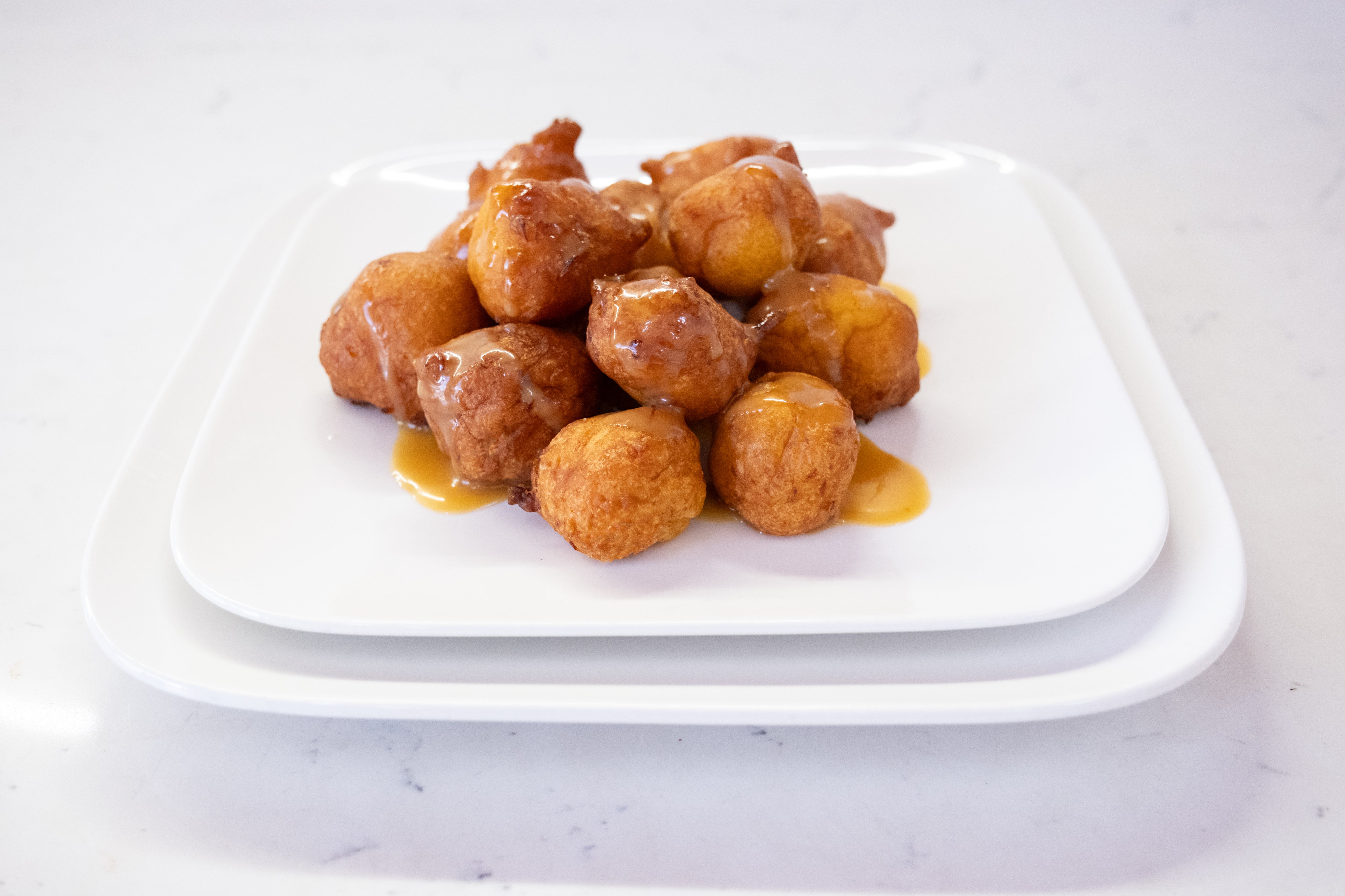Pumpkin Fritters with a decadent Caramel Sauce