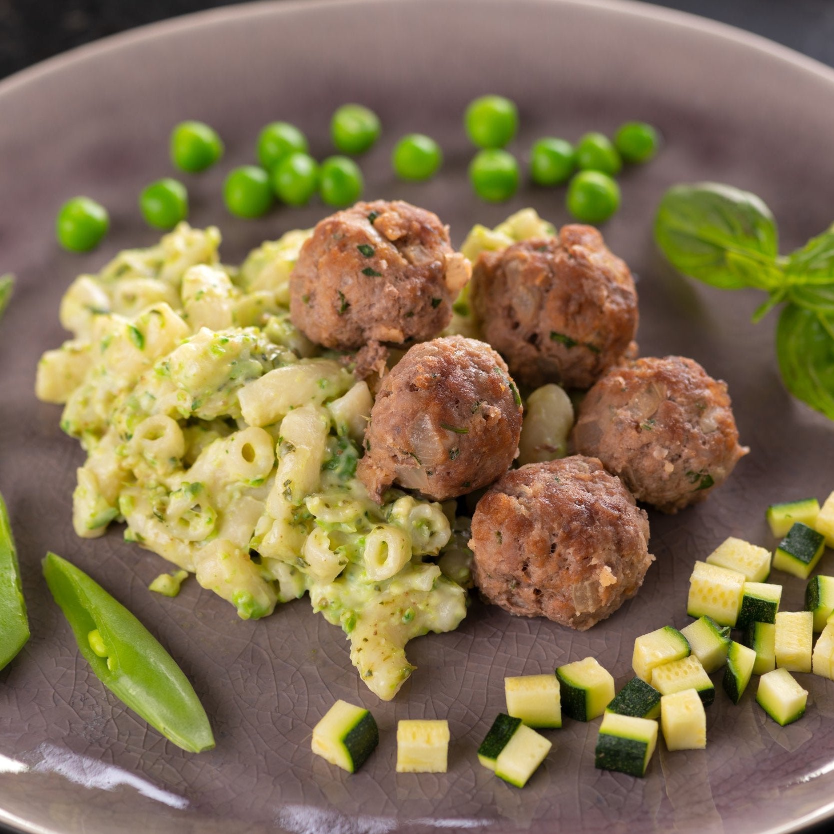 Mia's Mighty Meatballs & Basil Pasta (180g)