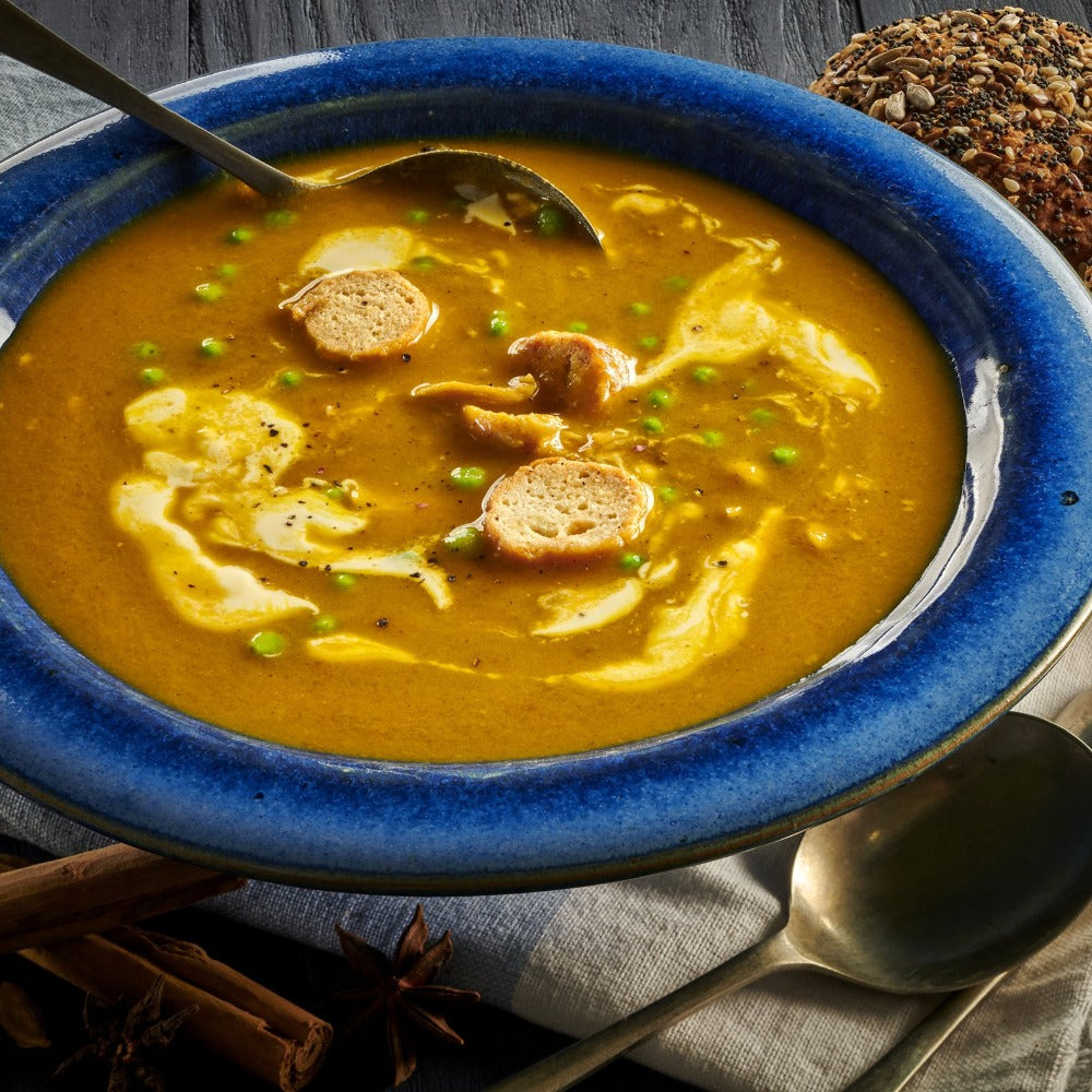 Lightly Curried Chicken and Veg Soup