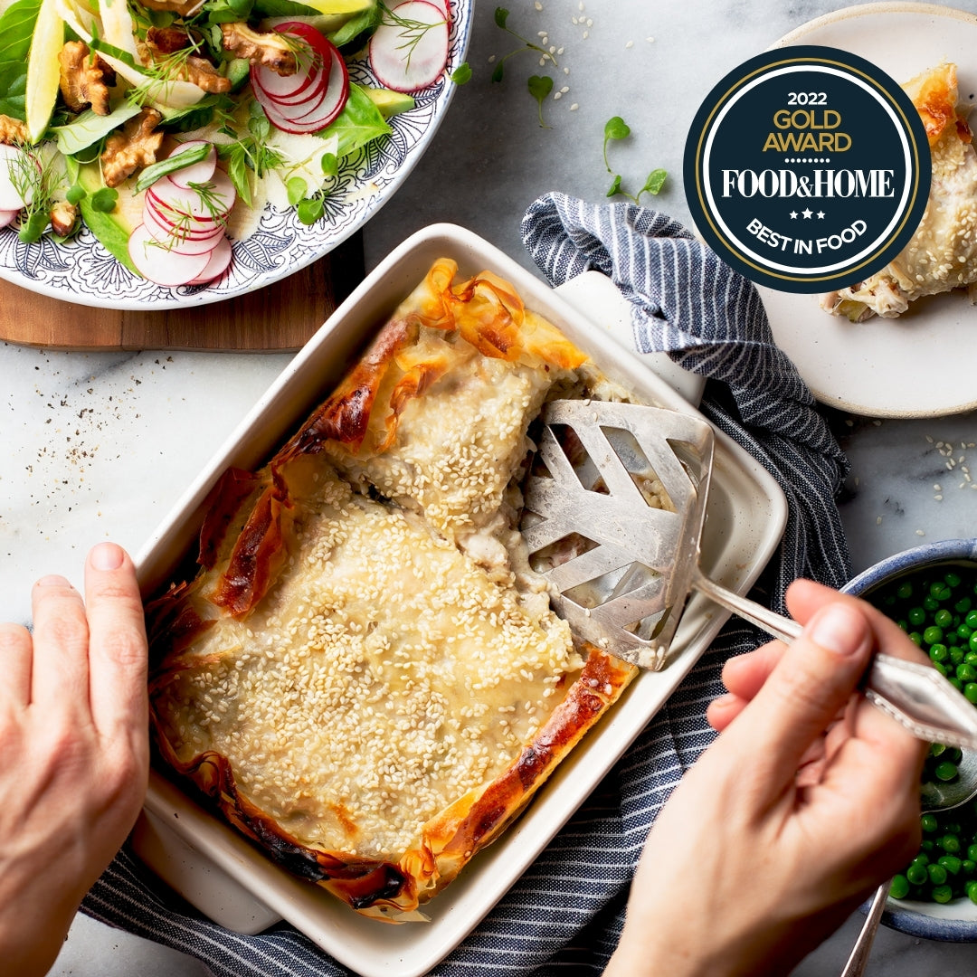Chicken, Leek and Mushroom Phyllo Pie