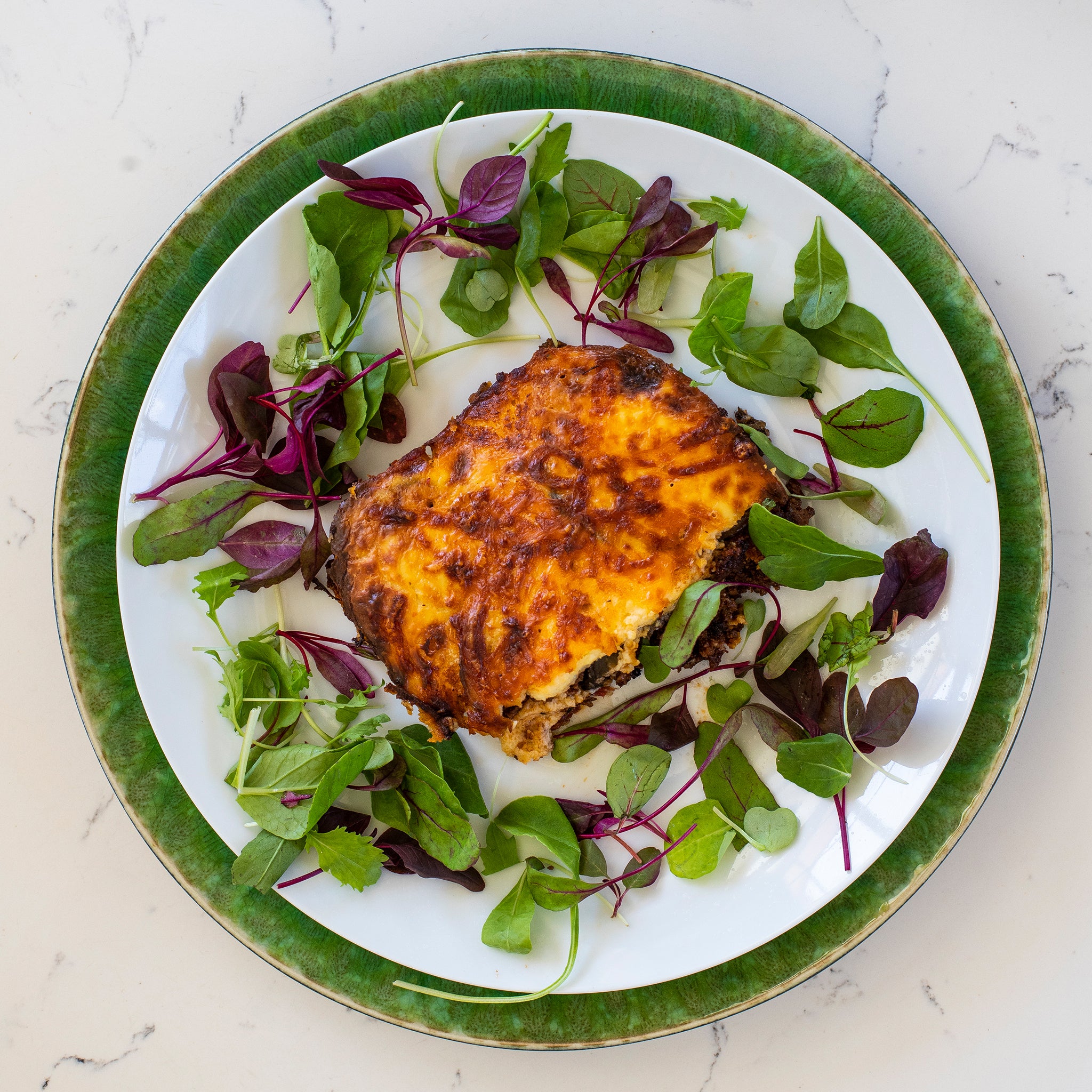 Beef Moussaka with Roasted Aubergines