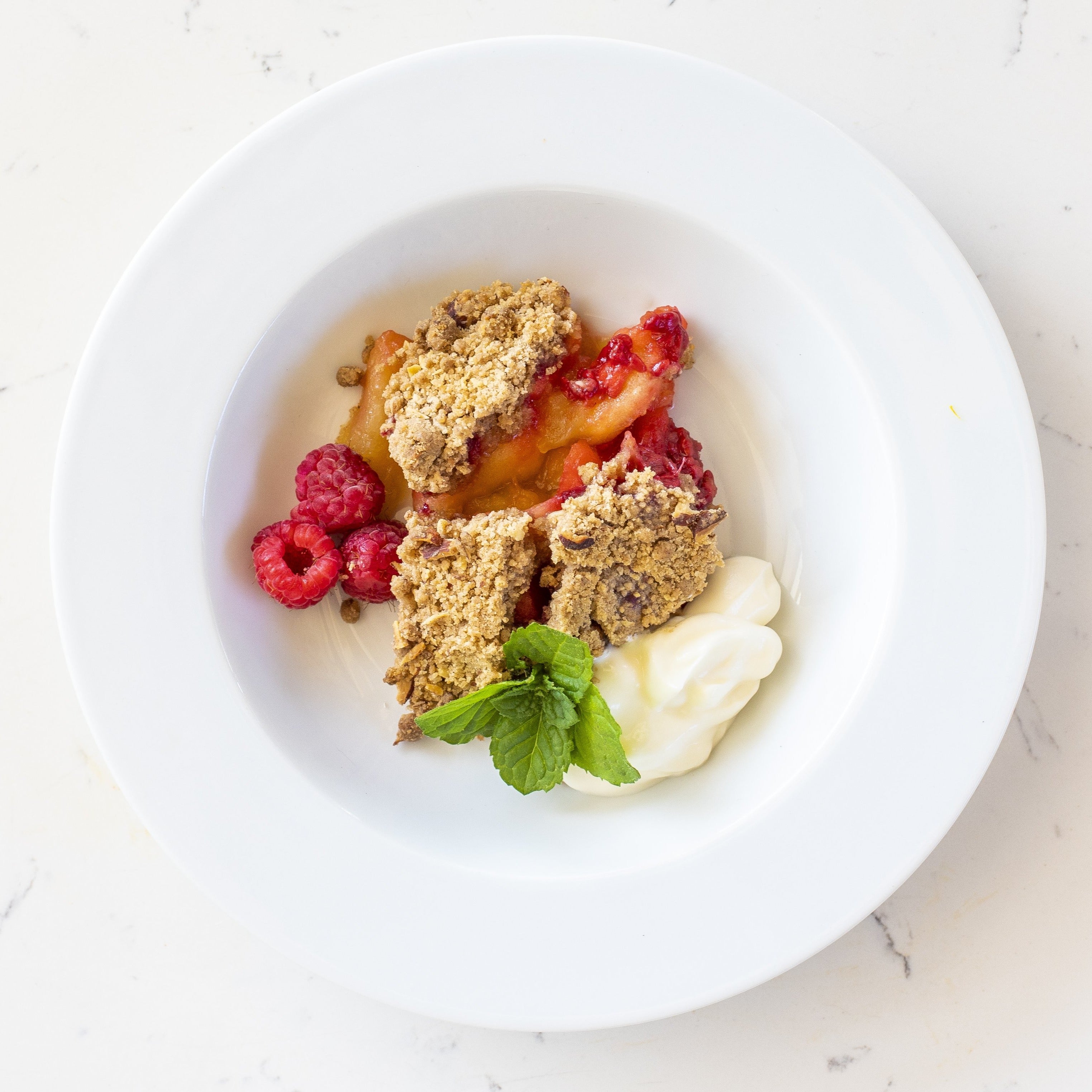 Apple and Mixed Berry Crumble