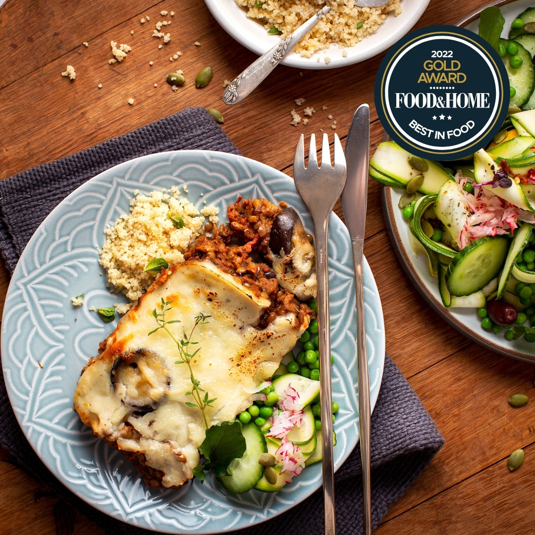 Spicy Lentil and Aubergine Moussaka